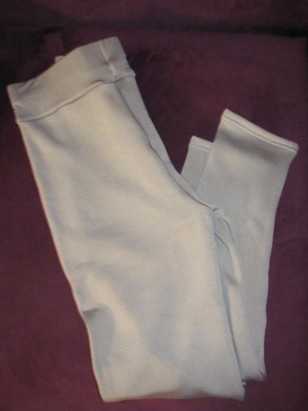 Soft Clouds Fleece Lined Leggings Light Gray NEW Size Medium M